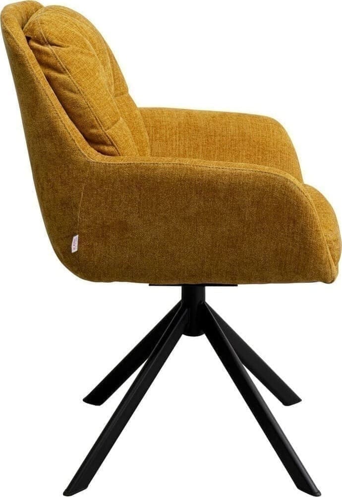 Draaistoel Molly Yellow Kare Design Eetkamerstoel 70422