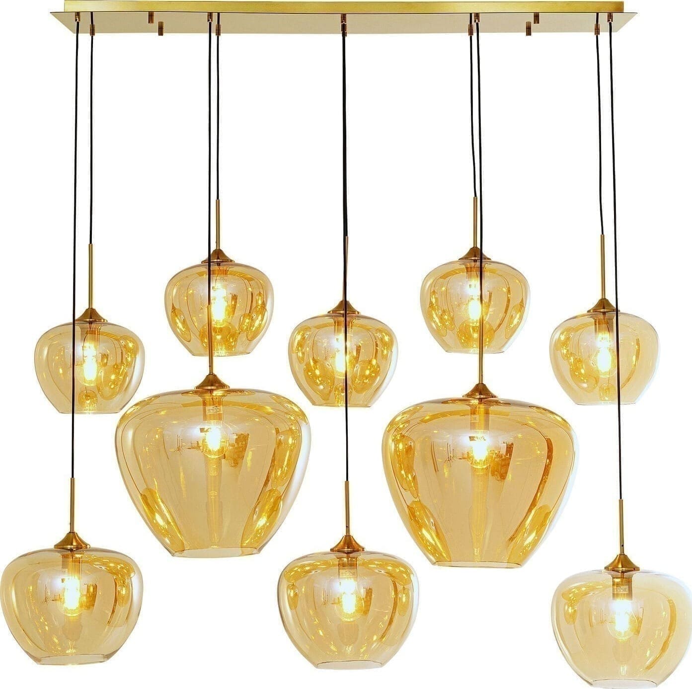 Hanglamp Sphere Amber 52x146cm Kare Design Hanglamp 56699