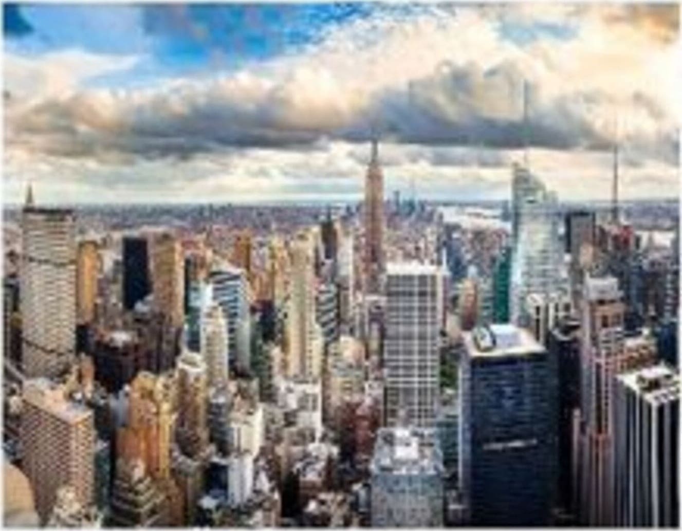 Schilderij Glas City View 150x100cm Kare Design Schilderij 56581