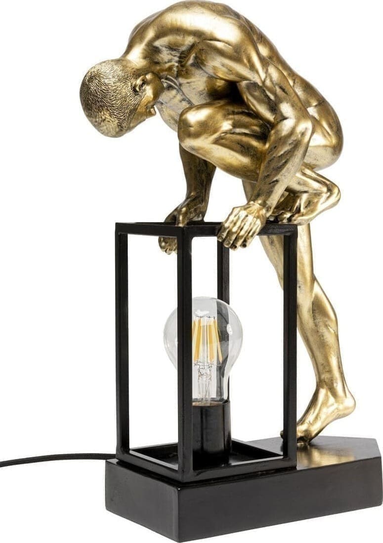 Tafellamp Nude Man Streching 39cm Kare Design Tafellamp 56886