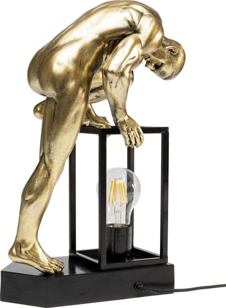 Tafellamp Nude Man Streching 39cm Kare Design Tafellamp 56886