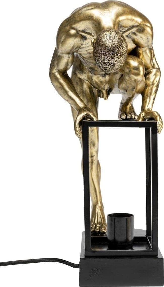 Tafellamp Nude Man Streching 39cm Kare Design Tafellamp 56886