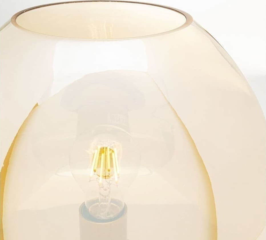 Tafellamp Sphere Amber 43cm Kare Design Tafellamp 56697