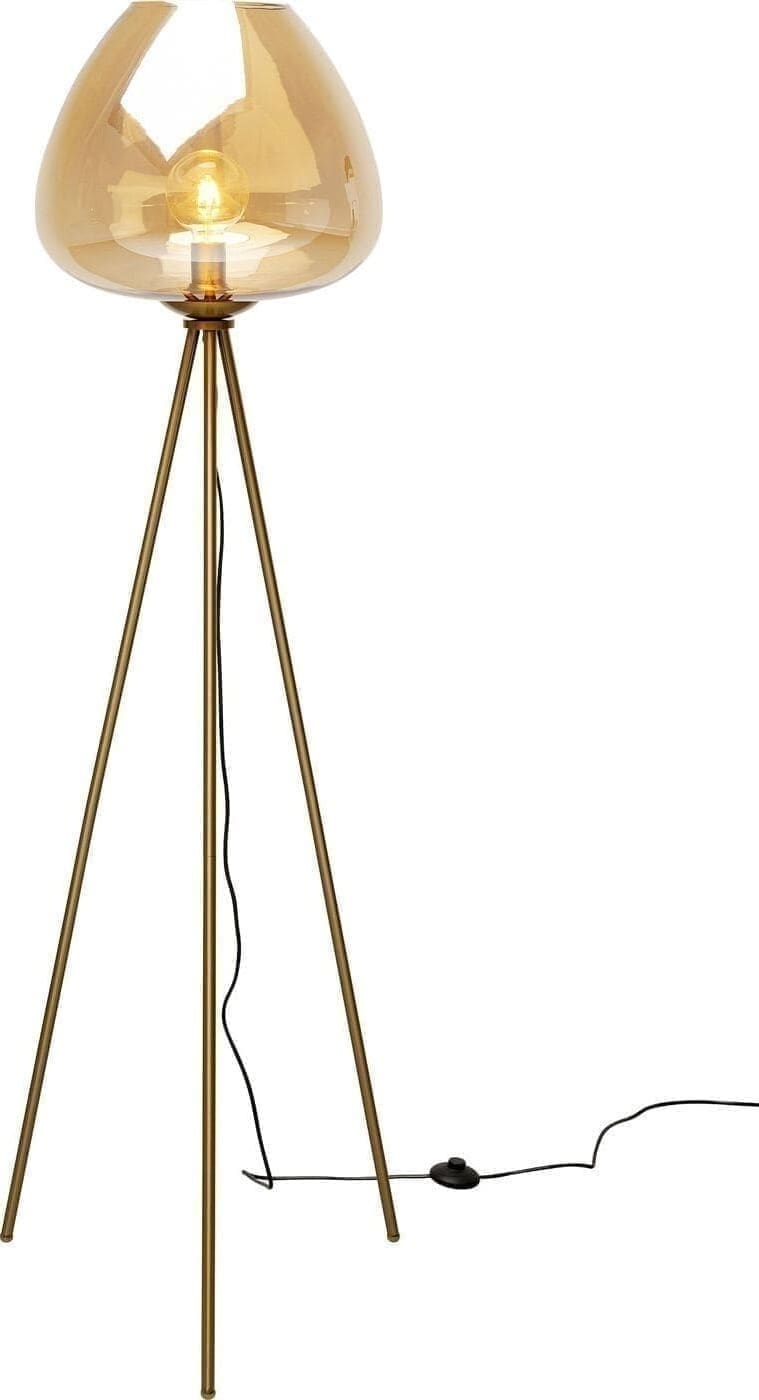 Vloerlamp Sphere Amber 146cm Kare Design Vloerlamp 56698
