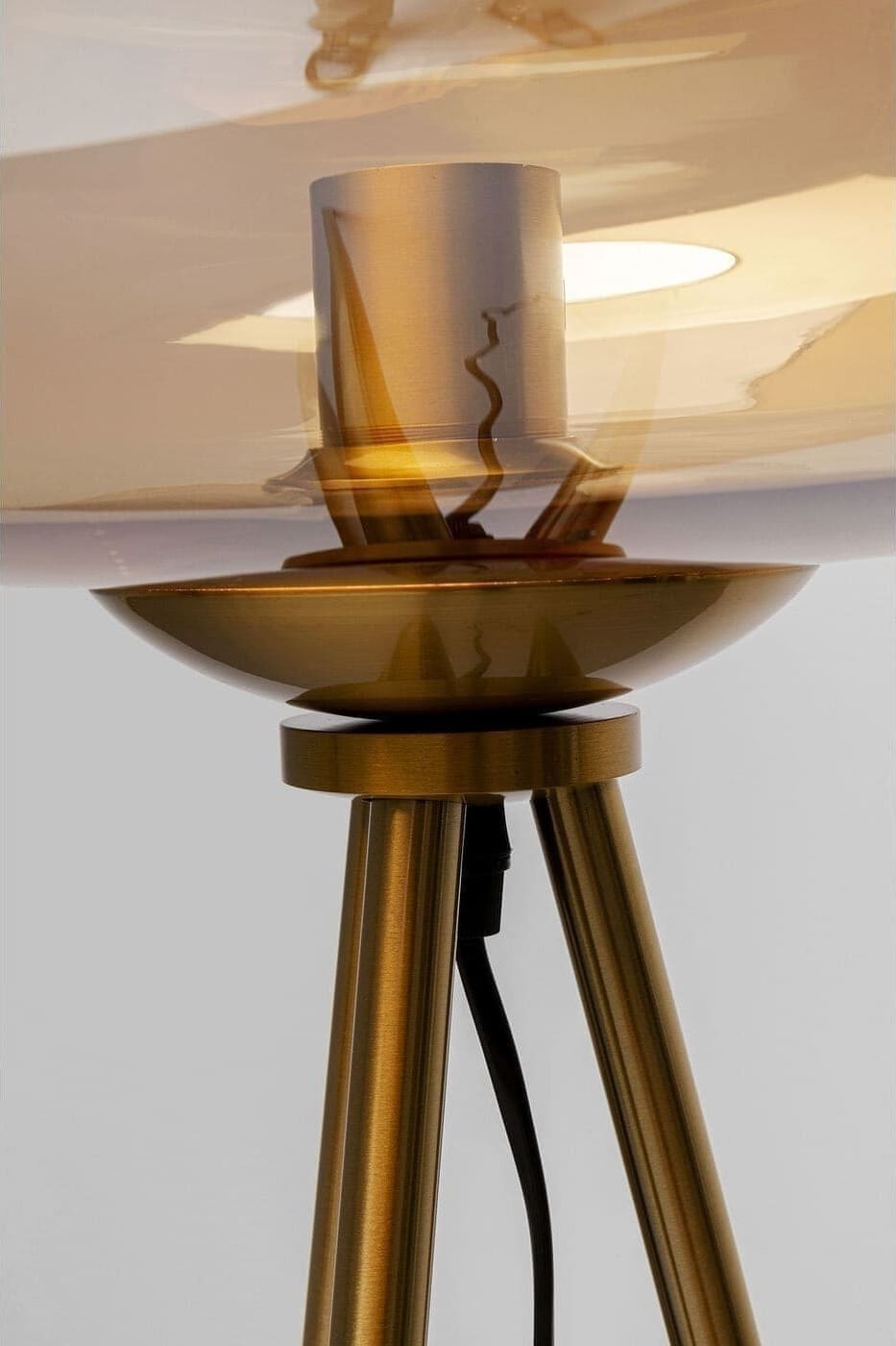 Vloerlamp Sphere Amber 146cm Kare Design Vloerlamp 56698