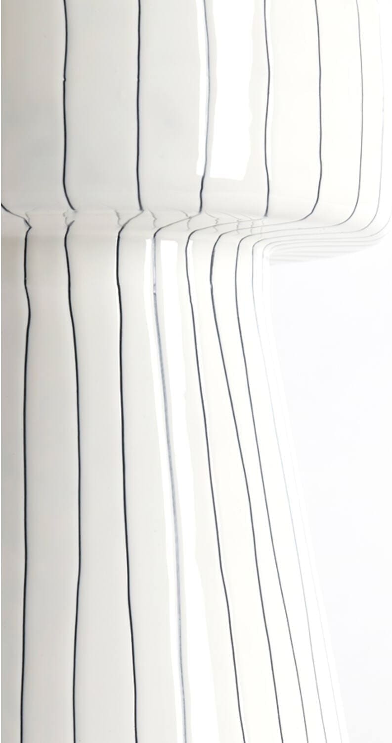 Bijzettafel Dakwa - Glanzend Wit+zwart Light & Living Bijzettafel 6796446