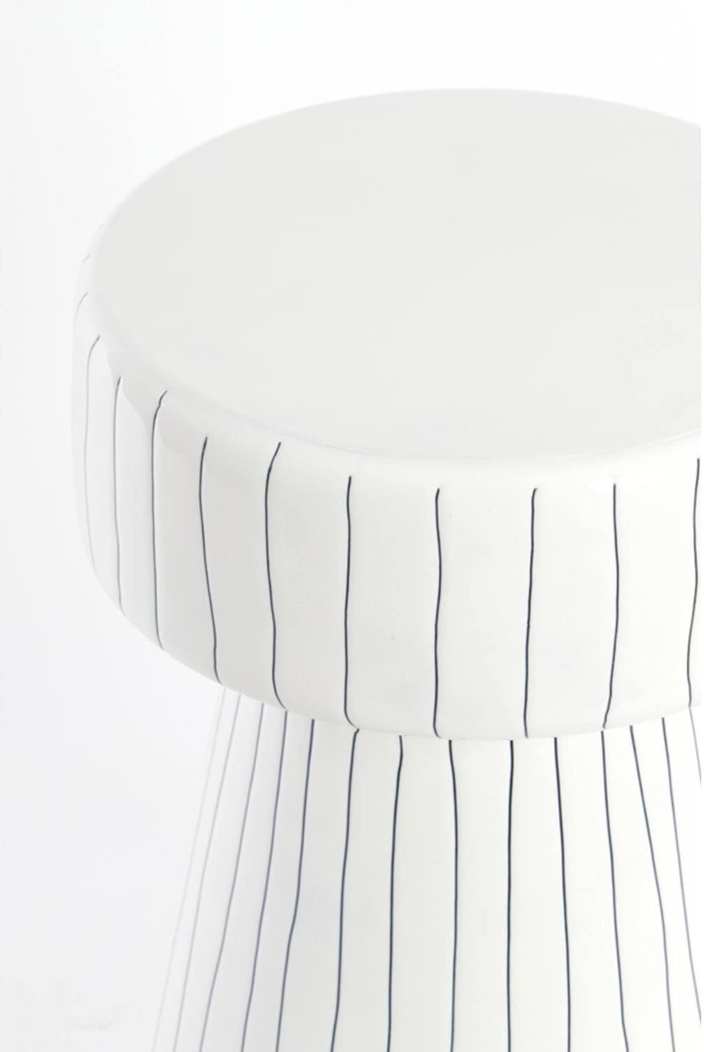 Bijzettafel Dakwa - Glanzend Wit+zwart Light & Living Bijzettafel 6796446