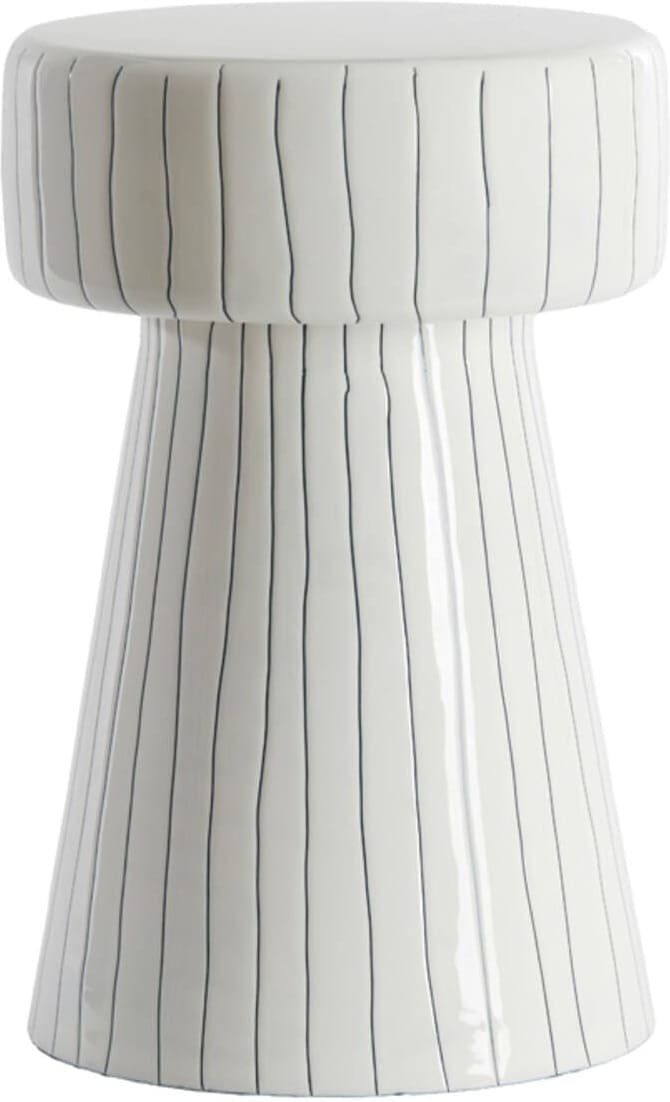 Bijzettafel Dakwa - Glanzend Wit+zwart Light & Living Bijzettafel 6796446