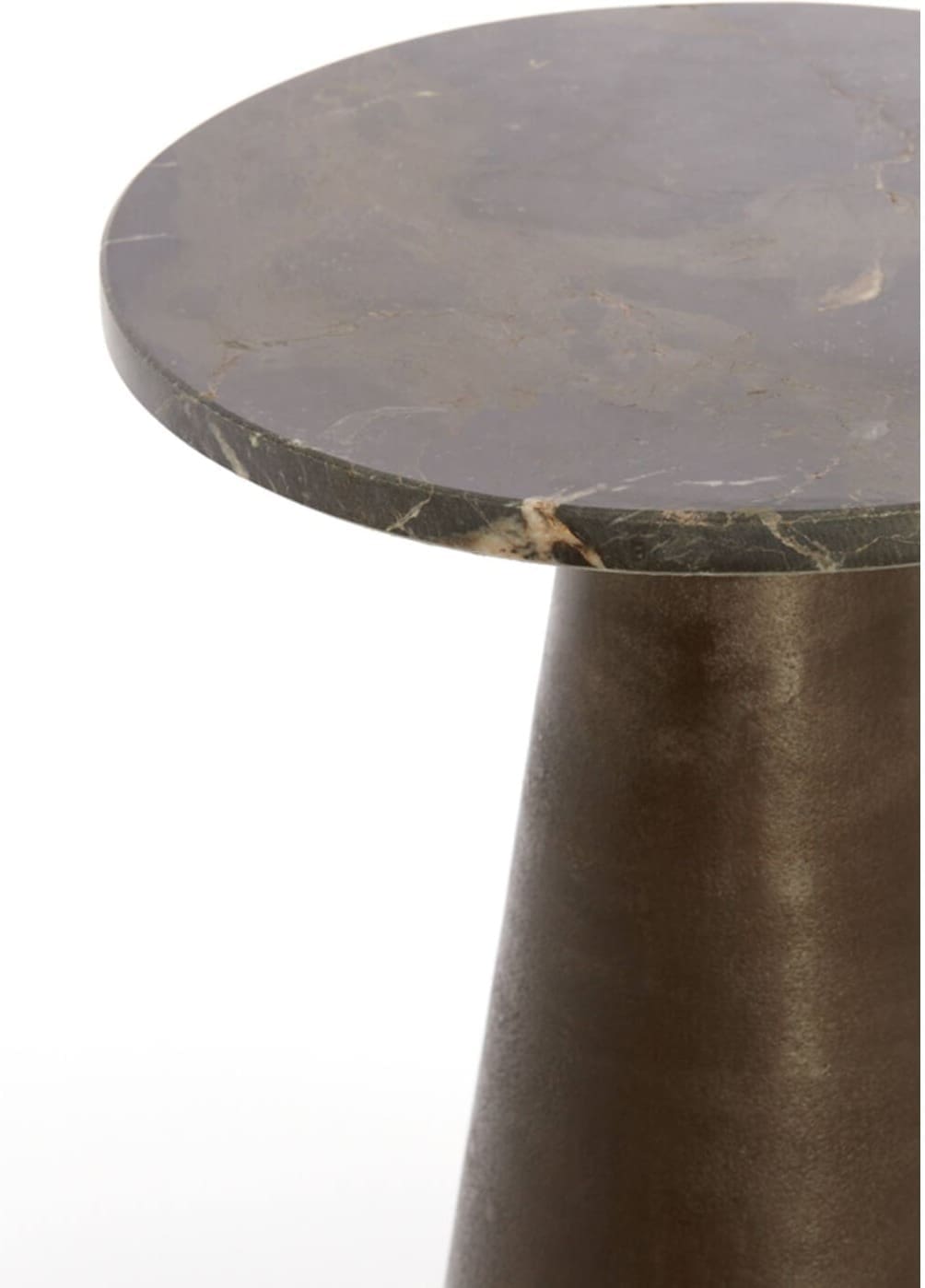 Bijzettafel Ynez - Donker Bruin Marmer+donkr Bruin Light & Living Bijzettafel 6788083