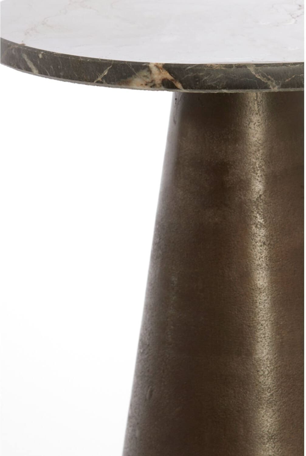 Bijzettafel Ynez - Donker Bruin Marmer+donkr Bruin Light & Living Bijzettafel 6788083