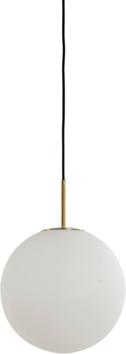 Hanglamp Medina - Antiek Brons+glas Mat Wit Light & Living Hanglamp 2963026