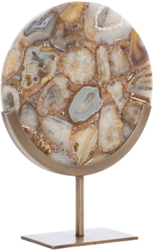 Ornament Gouya - Geel Agaat+antiek Brons Light & Living Beeld 7417260