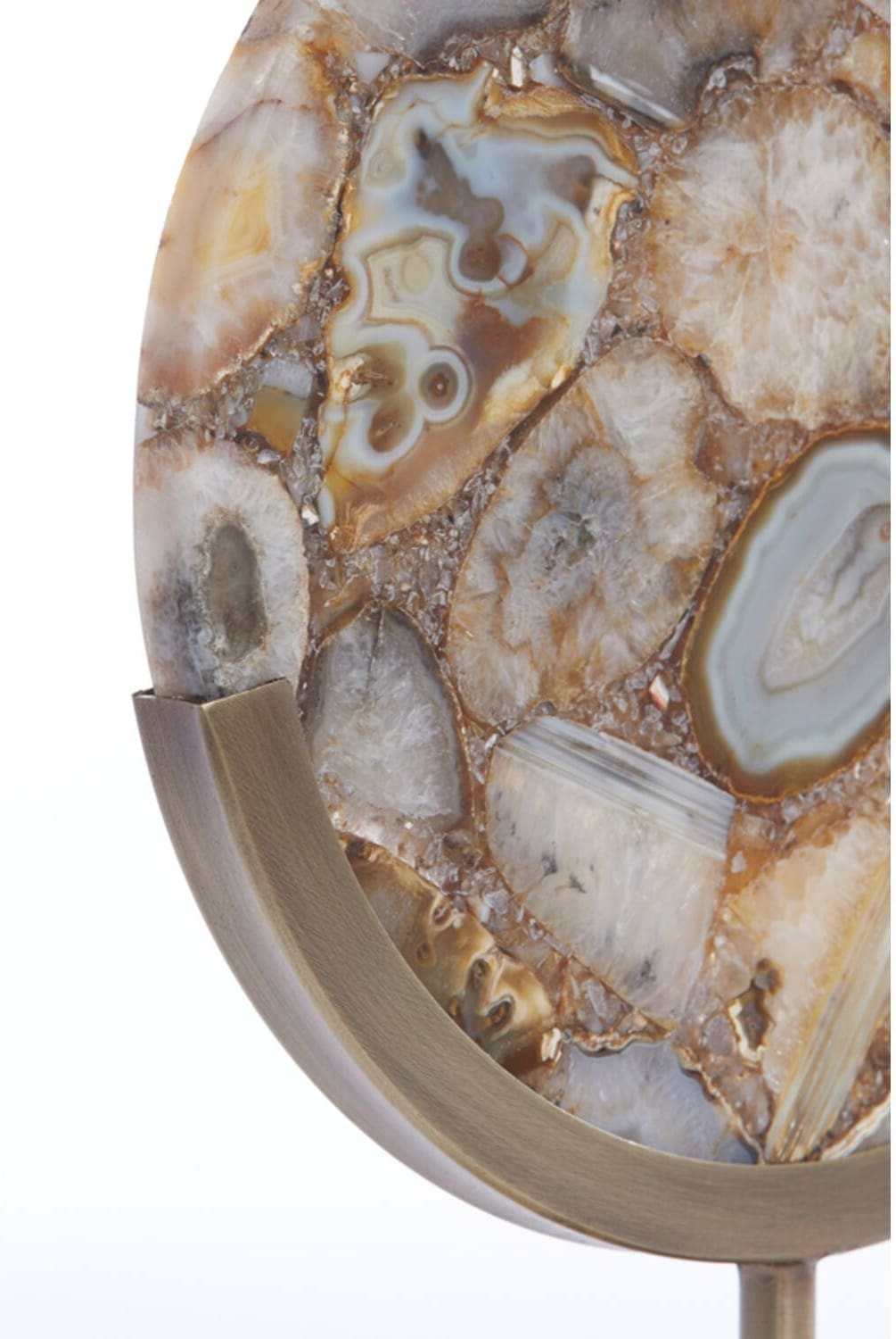 Ornament Gouya - Geel Agaat+antiek Brons Light & Living Beeld 7417260