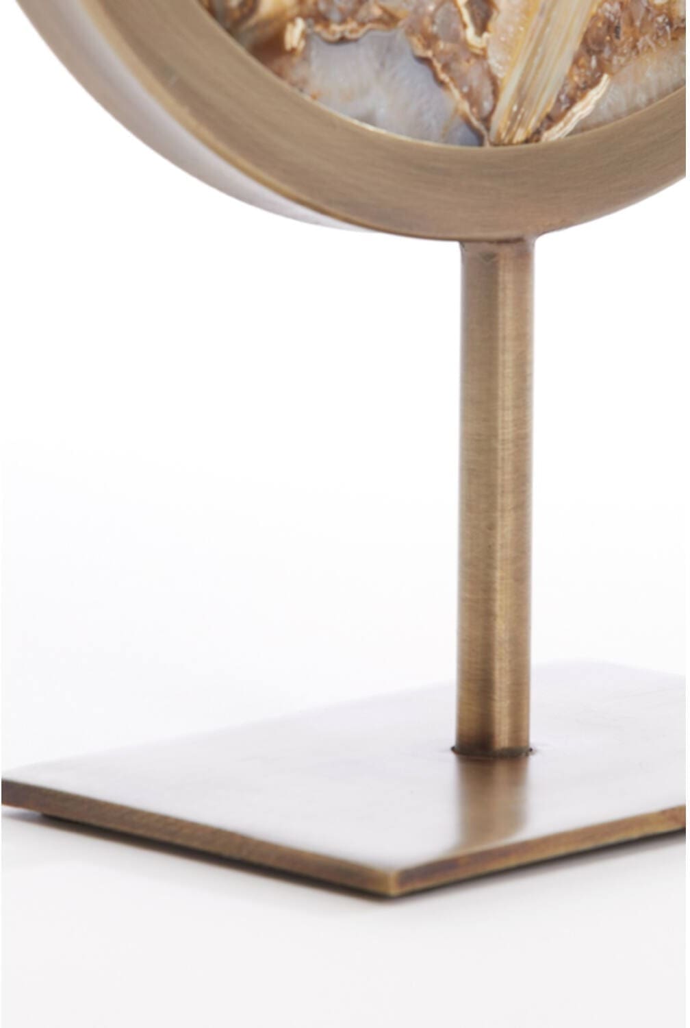 Ornament Gouya - Geel Agaat+antiek Brons Light & Living Beeld 7417260
