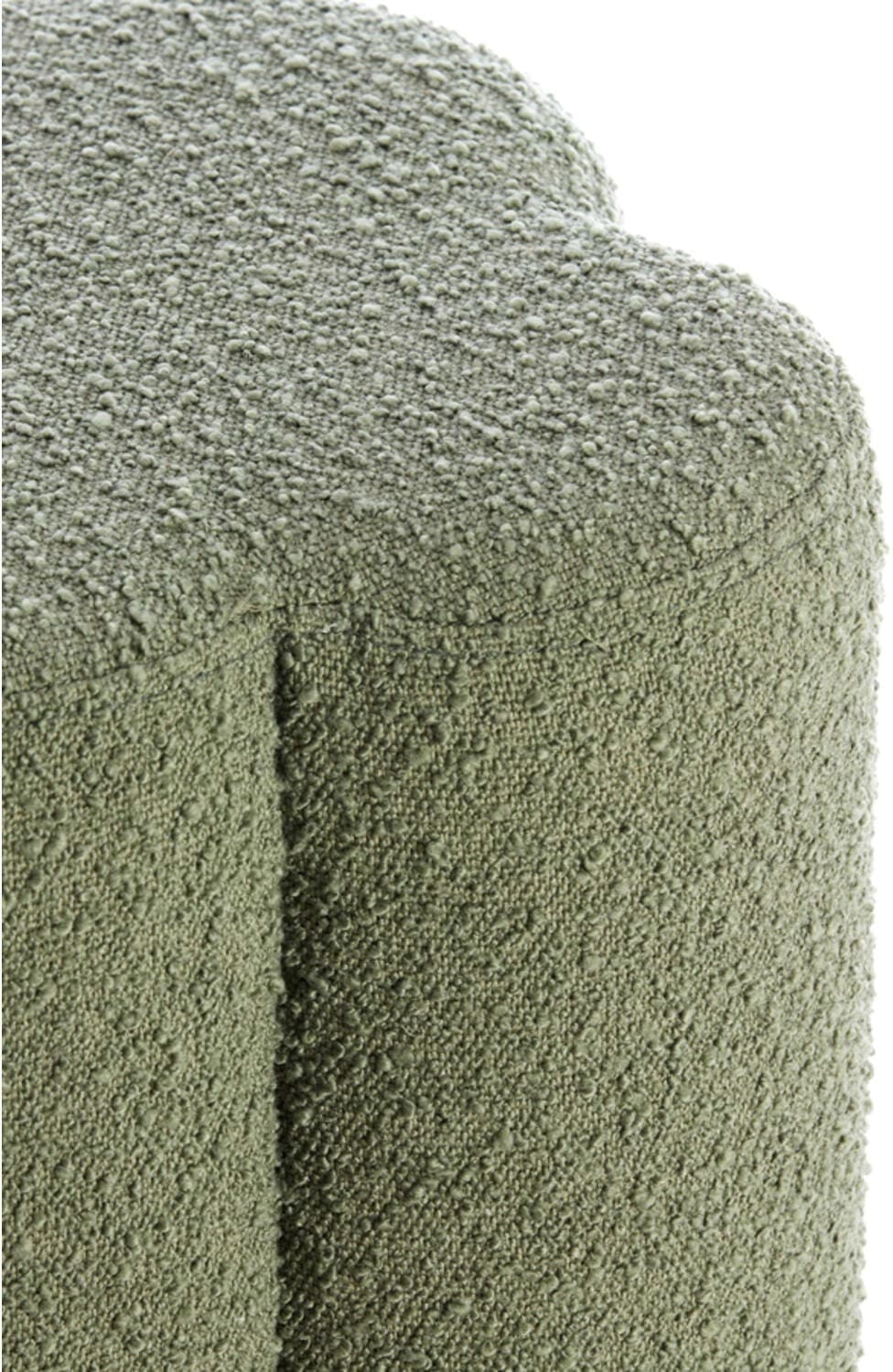 Poef Nalani - Bouclé Donker Groen Light & Living Poef 6869578