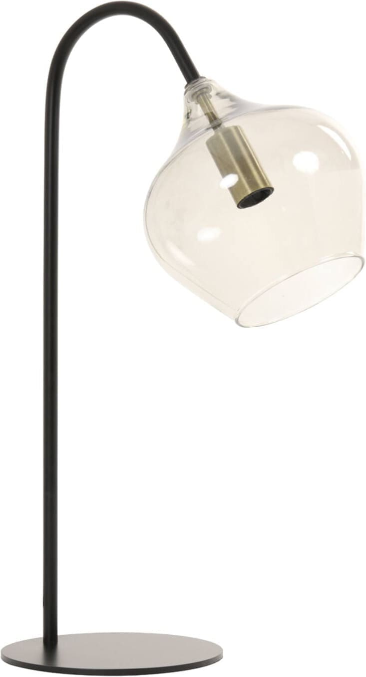 Tafellamp Rakel - Mat Zwart+smoke Light & Living Tafellamp 1851427
