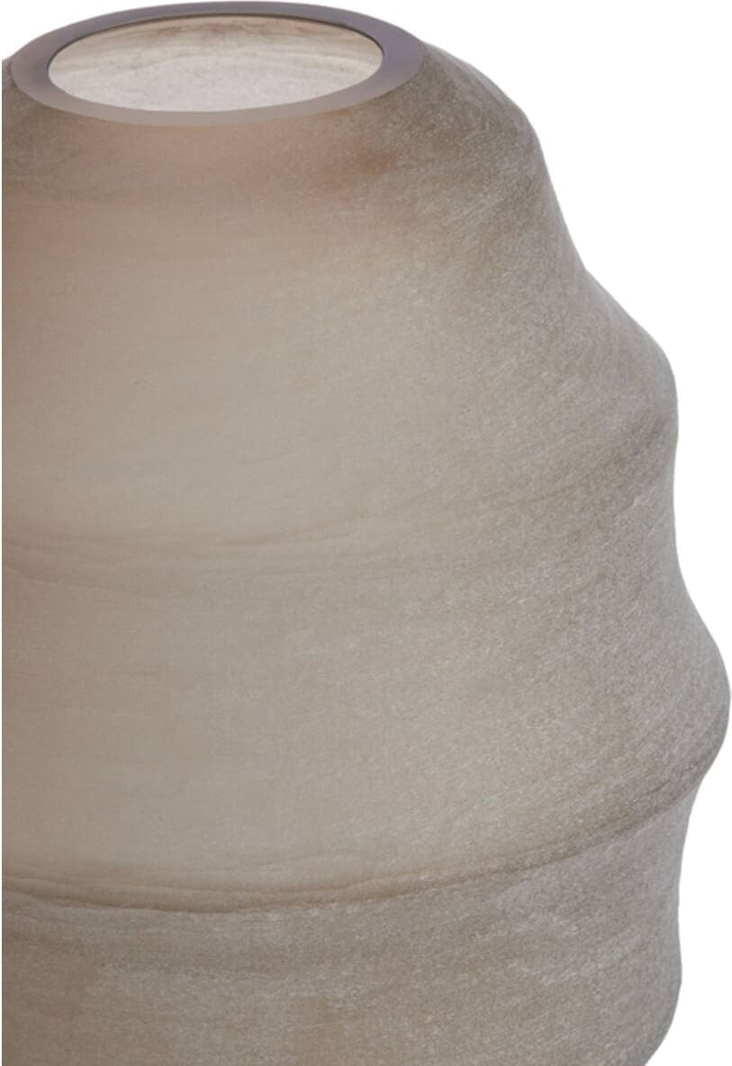 Vaas Nayoro - Glas Mat Licht Bruin Light & Living Vaas 5711382