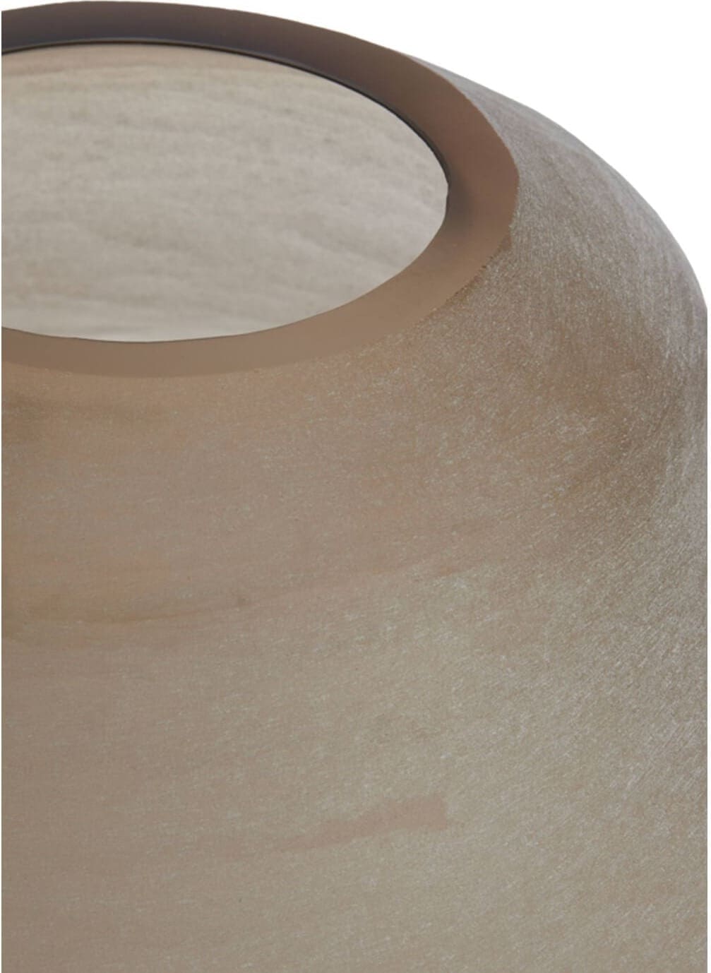 Vaas Nayoro - Glas Mat Licht Bruin Light & Living Vaas 5711382