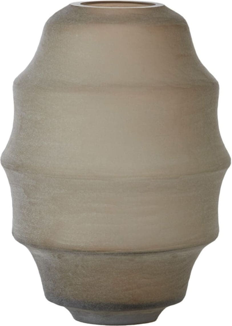 Vaas Nayoro - Glas Mat Licht Bruin Light & Living Vaas 5711382