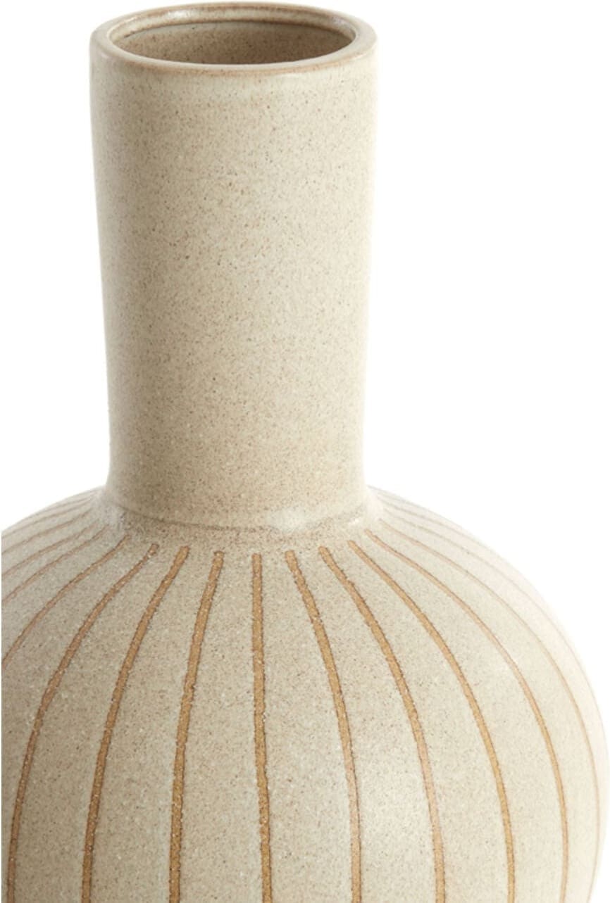 Vaas Ulloa - Keramiek Mat Zand+bruin Light & Living Vaas 5891982