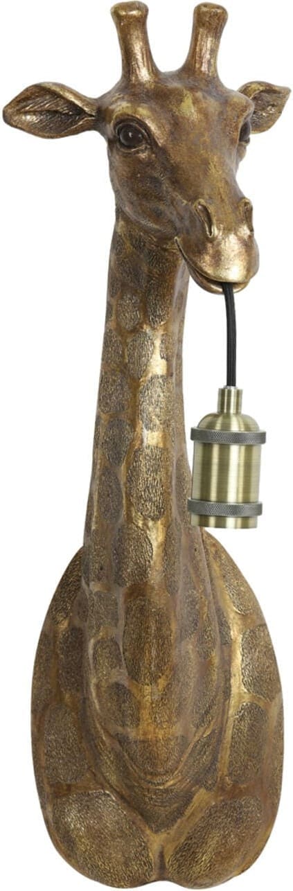 Wandlamp Giraffe - Antiek Brons Light & Living Wandlamp 3122585