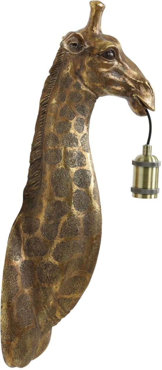 Wandlamp Giraffe - Antiek Brons Light & Living Wandlamp 3122585