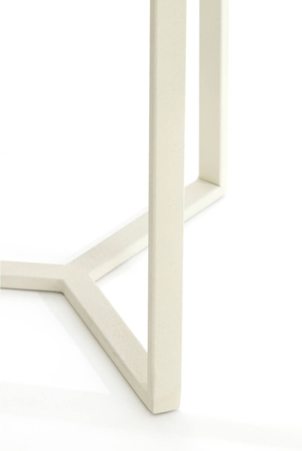 Zuil Retiro - Helder Rib Glas+crème Light & Living Bijzettafel 5504043