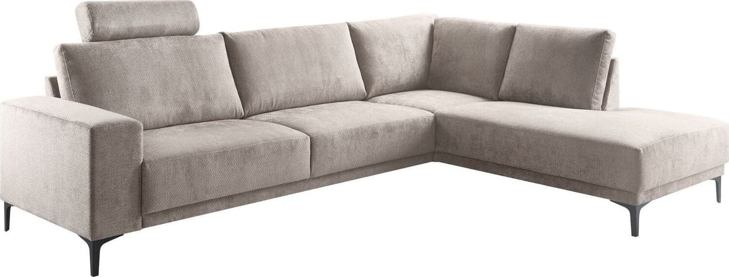 Profijt Meubel Hoekbank Clanton beige Beige|Wit Hoekbank