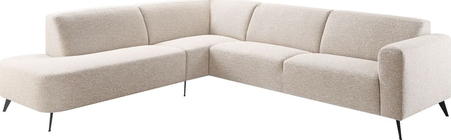 Profijt Meubel Hoekbank Micco beige Beige|Wit Hoekbank