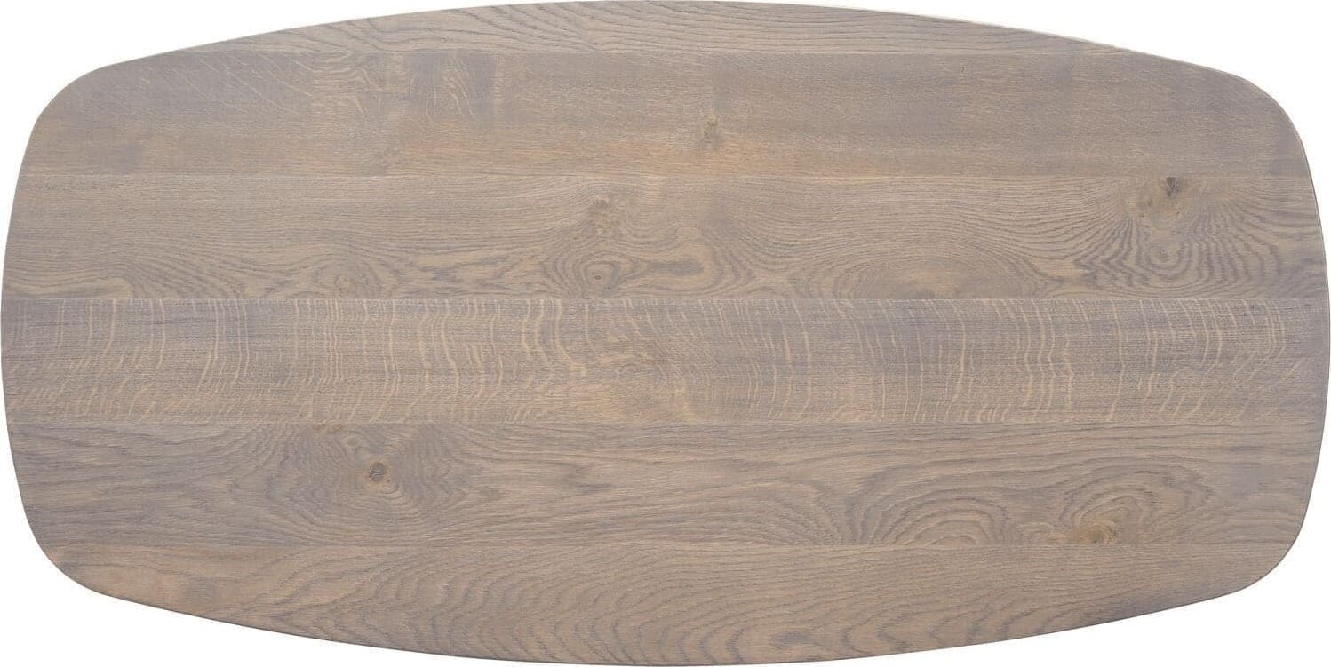 Pronto Wonen Salontafel Tavolo 140x70 Deens ovaal eiken grijs Bruin Salontafel