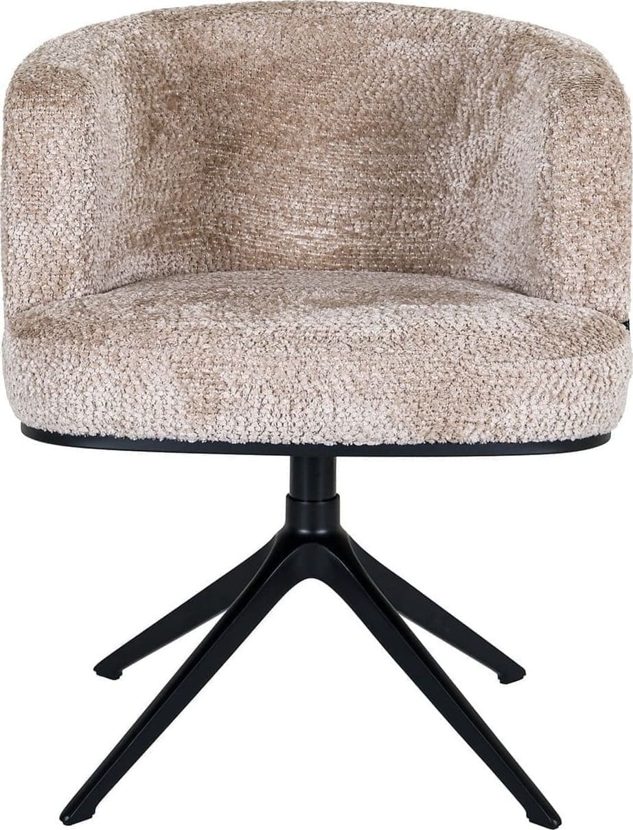 Richmond Interiors Draaifauteuil Cheyenne lovely beige Beige Eetkamerstoel