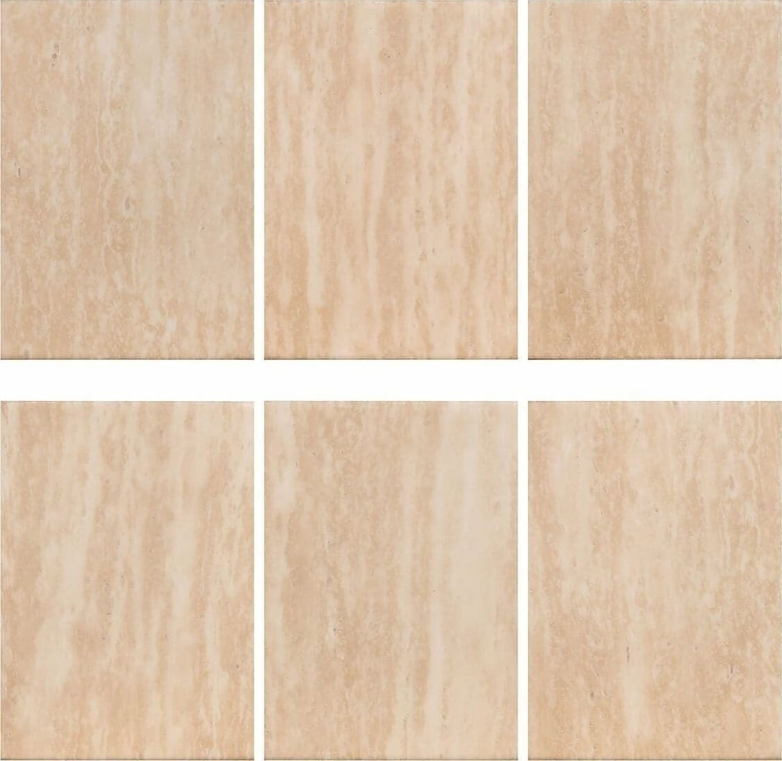 Richmond Interiors Eettafel Fictus 140Ø faux travertine Beige Eettafel