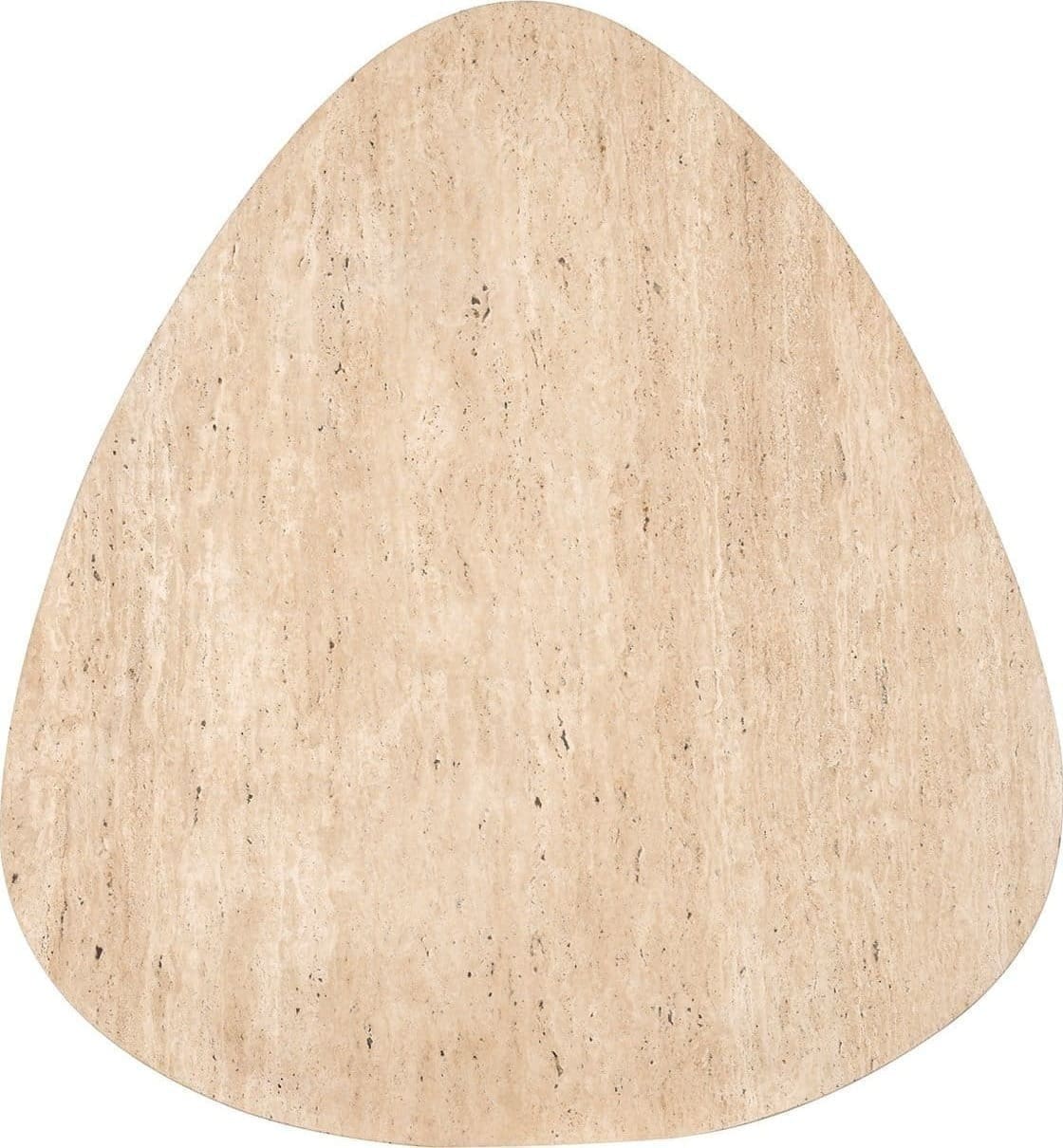 Richmond Interiors Salontafel Spencer set van 2 beige/grey travertine Beige Salontafel