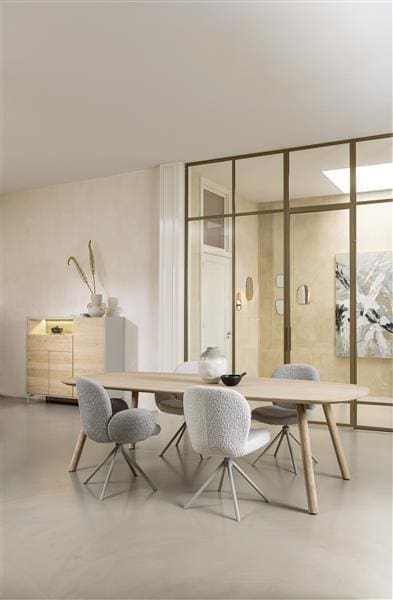 Xooon Niora dressette 148 cm - 3-deuren + 1-lade + 1-niche Naturel Dressoir