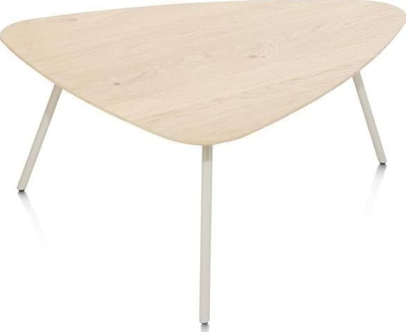 Xooon Niora salontafel 85 x 77 cm - eiken fineer - silk grey Bijzettafel