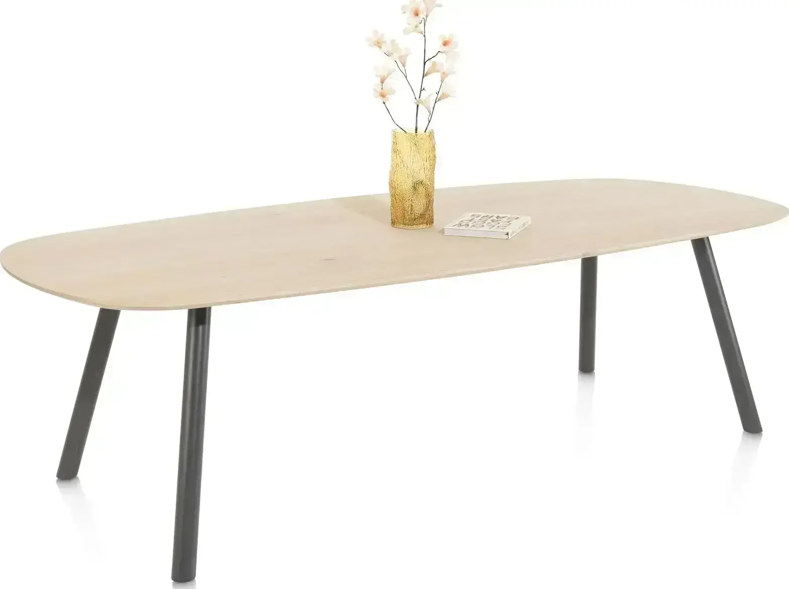 Uitgevoerd in 70001ovn 70001gry table_oval y ovaal / ellips metaal mdf + eiken fineer 70001ovn 70001gry 25 2
