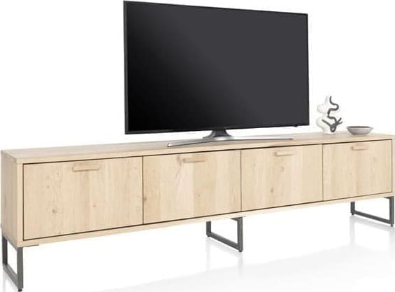 Henders & Hazel Castello lowboard 240 cm - 3-deuren + 1-klep Naturel Tv-meubel|Tv-dressoir