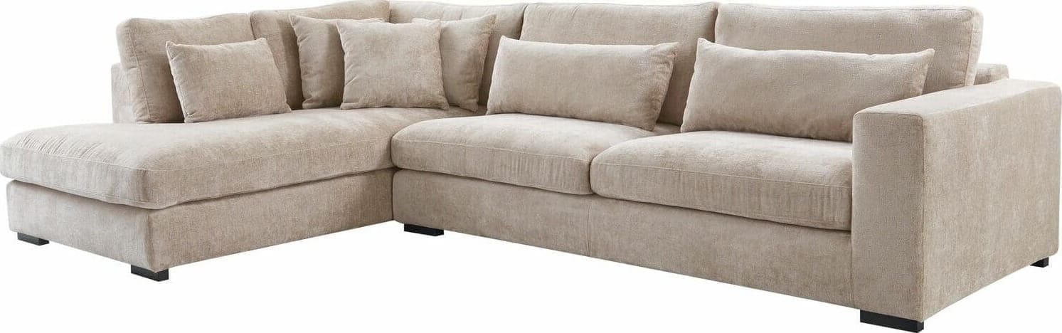INHOUSE Hoekbank Comiso taupe links Taupe Hoekbank