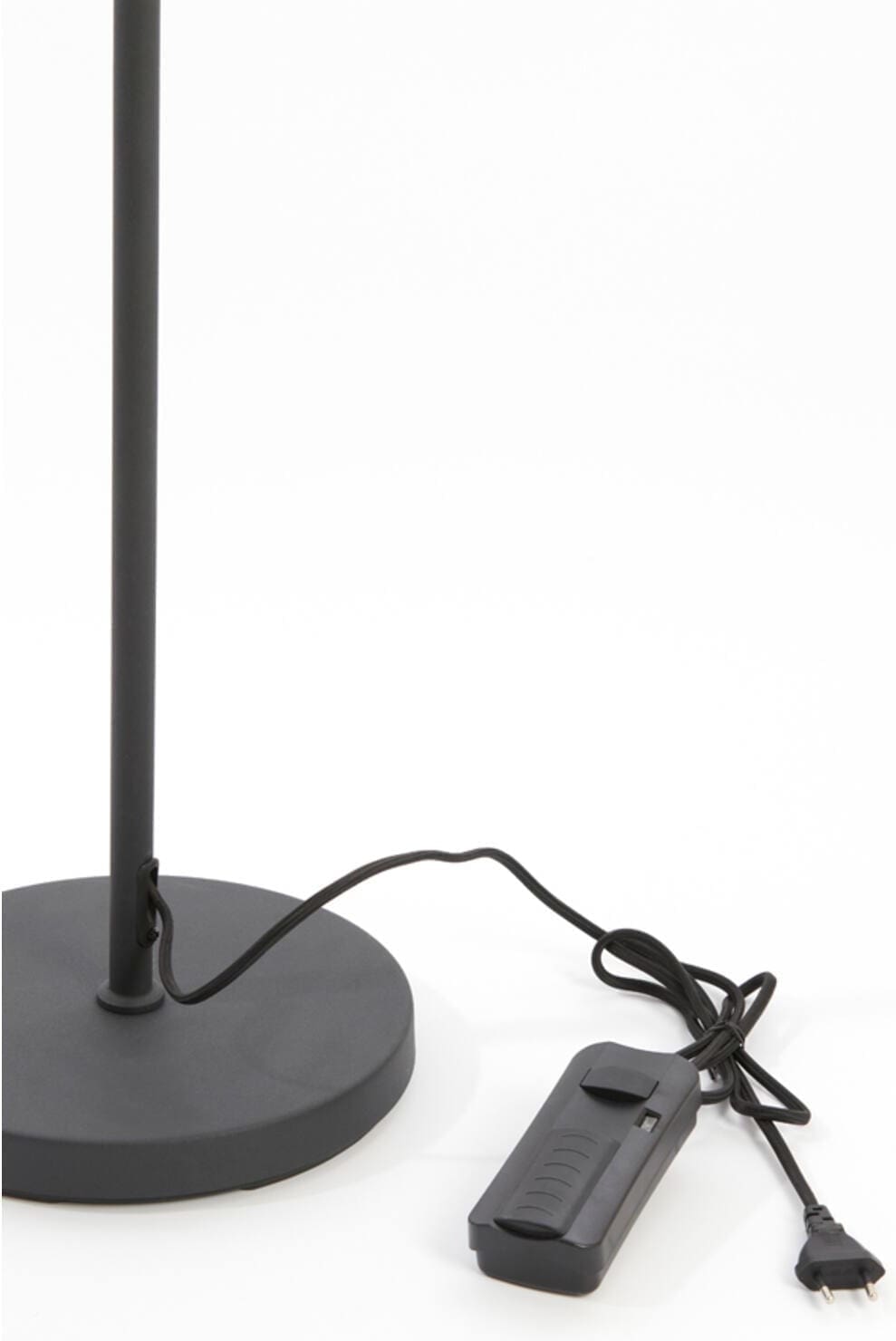 Vloerlamp Rijeka - Mat Zwart+dimmer Light & Living Vloerlamp 1740112
