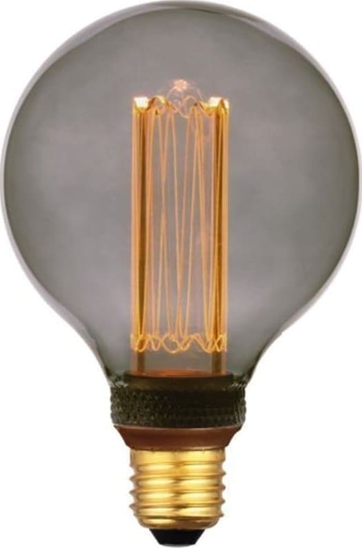 Pronto Wonen E27 Ledlamp Illumi 3,5 Watt 9,5 cm bol smoke Grijs Verlichting