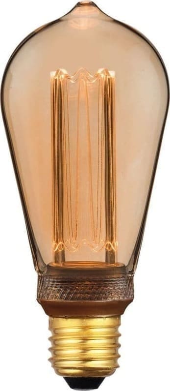 Pronto Wonen E27 Ledlamp Illumi amber 3,5 Watt 6,4 cm druppel Geel|Oranje Verlichting