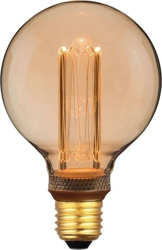 Pronto Wonen E27 Ledlamp Illumi amber 3,5 Watt 9,5 cm bol Geel|Oranje Verlichting