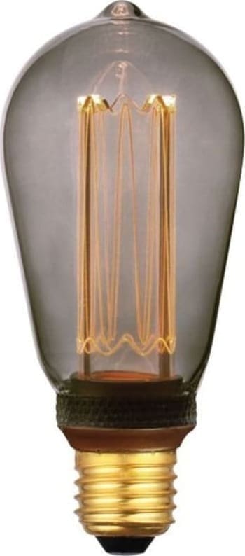 Pronto Wonen E27 Ledlamp Illumi smoke 3,5 Watt 6,4 cm druppel Grijs Verlichting