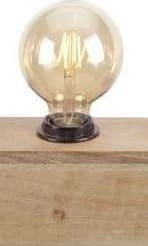 Pronto Wonen E27 Ledlamp Luce helder 4 Watt 4,5 cm kogel Transparant Verlichting