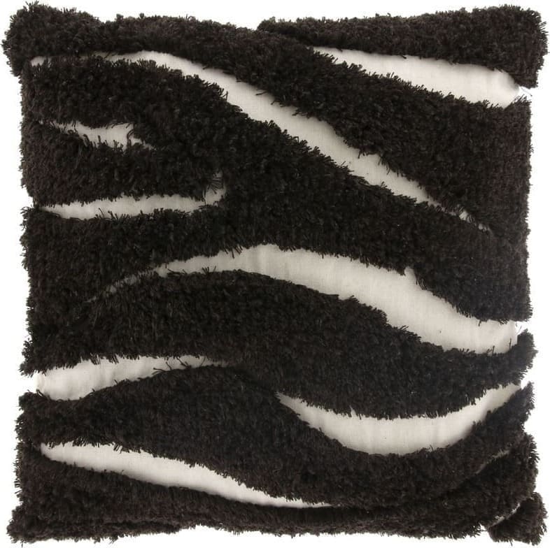 Pronto Wonen Sierkussen Muralto 45x45cm zwart Zwart Sierkussen