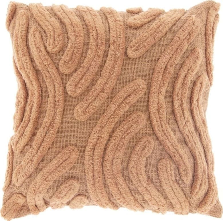 Pronto Wonen Sierkussen Personico 45x45cm camel Cognac|Bruin Sierkussen
