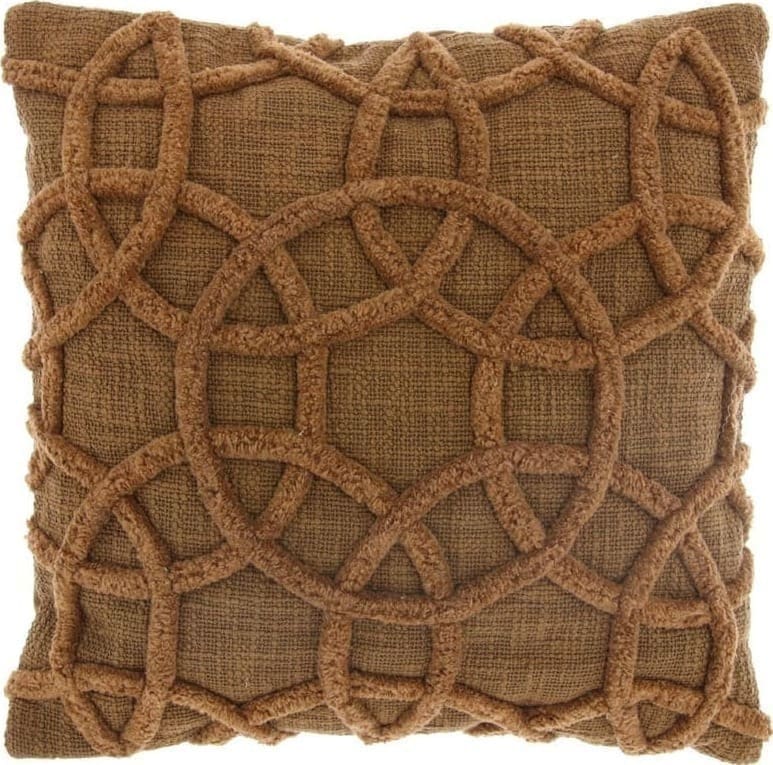 Pronto Wonen Sierkussen Rovio 45x45cm bruin Bruin Sierkussen