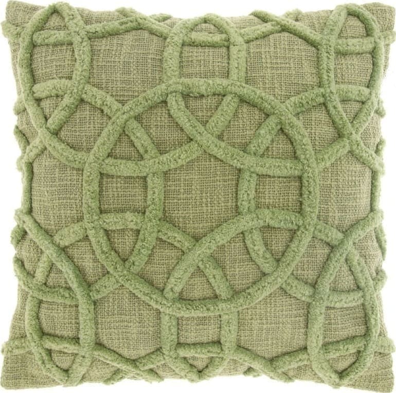 Pronto Wonen Sierkussen Rovio 45x45cm groen Groen Sierkussen