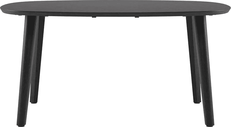 Odda eettafel - 160x130cm - Deens ovaal - onyx
