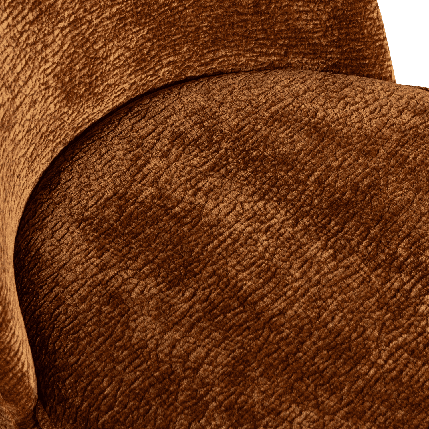 BePureHome Vogue barstoel 65cm 3d chenille middenbruin Bruin Barstoel